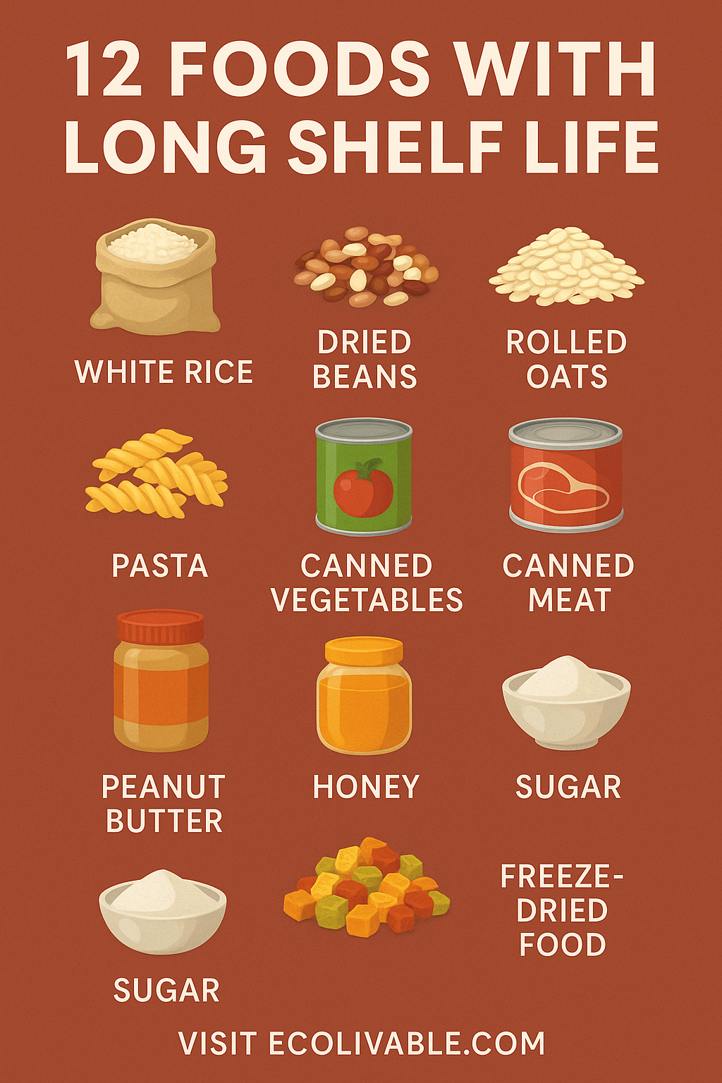 freeze-dried food shelf life