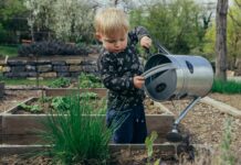 The Hidden Workout: Benefits of Gardening for the Body a child in the garden